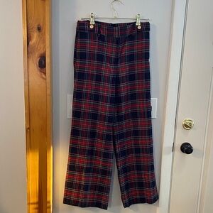 Talbots Plaid Pants - Red, Pink, Green and Navy